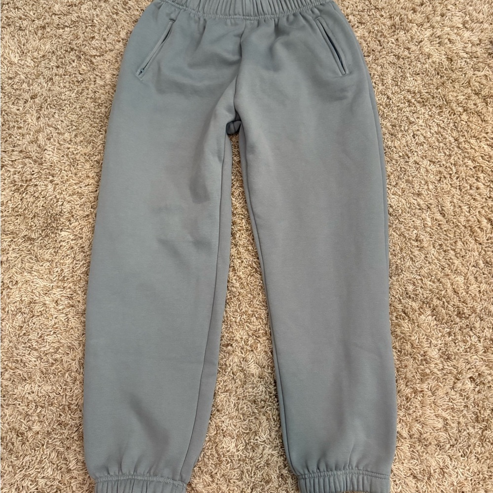 Yeezy Gray Sweatpants Relaxed Fit Elastic Cuffs
